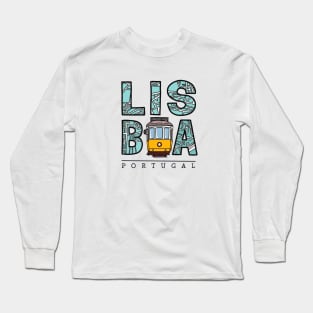 Lisbon Map Long Sleeve T-Shirt